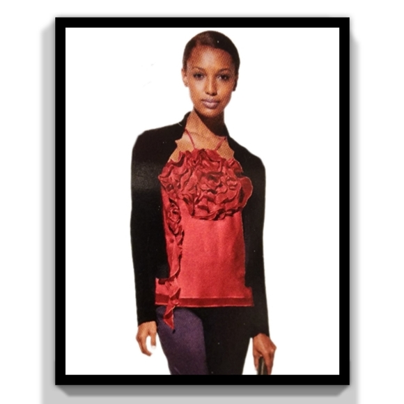 BCBGMaxAzria Silk Floral Chiffon Halter - Picture 3 of 16